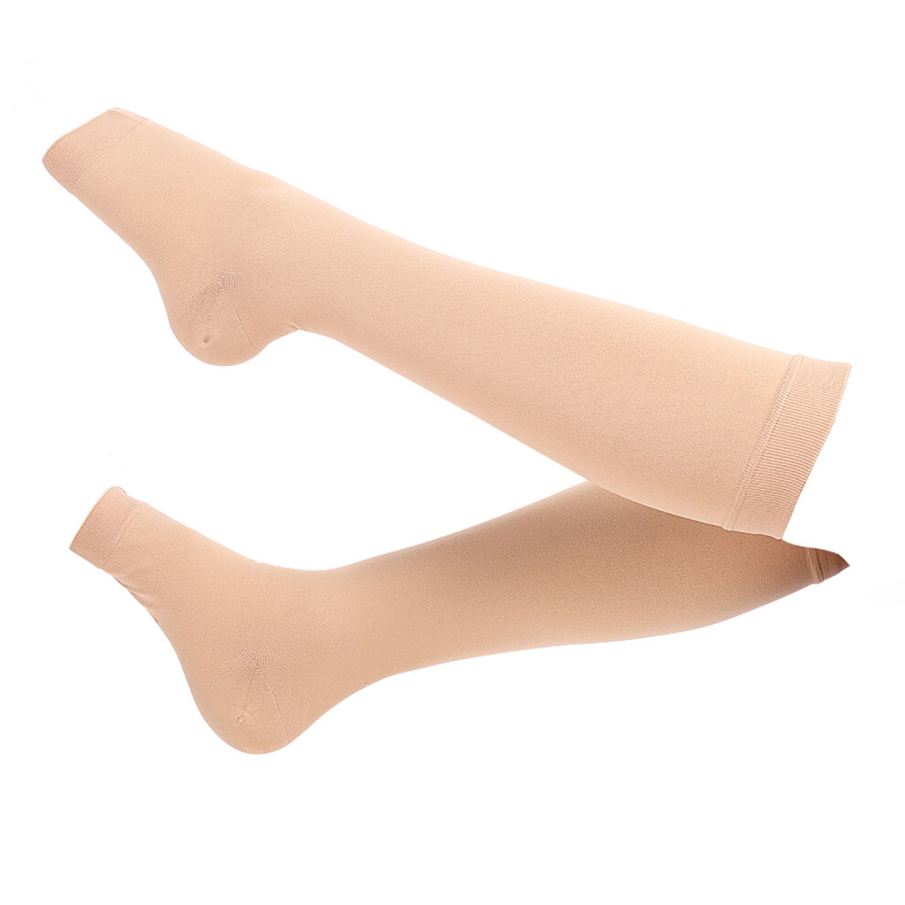 Breathable Mid Calf Toeless Compression Socks for Running Sports