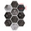 Tile Floor Stickers 10Pcs Waterproof Non-Slip Self Adhesive Hexagonal Pattern 8