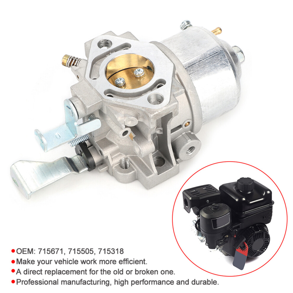 Aluminum Alloy Carburetor Kit For 715671 715505 715318, Durable Replacement 9401392642945