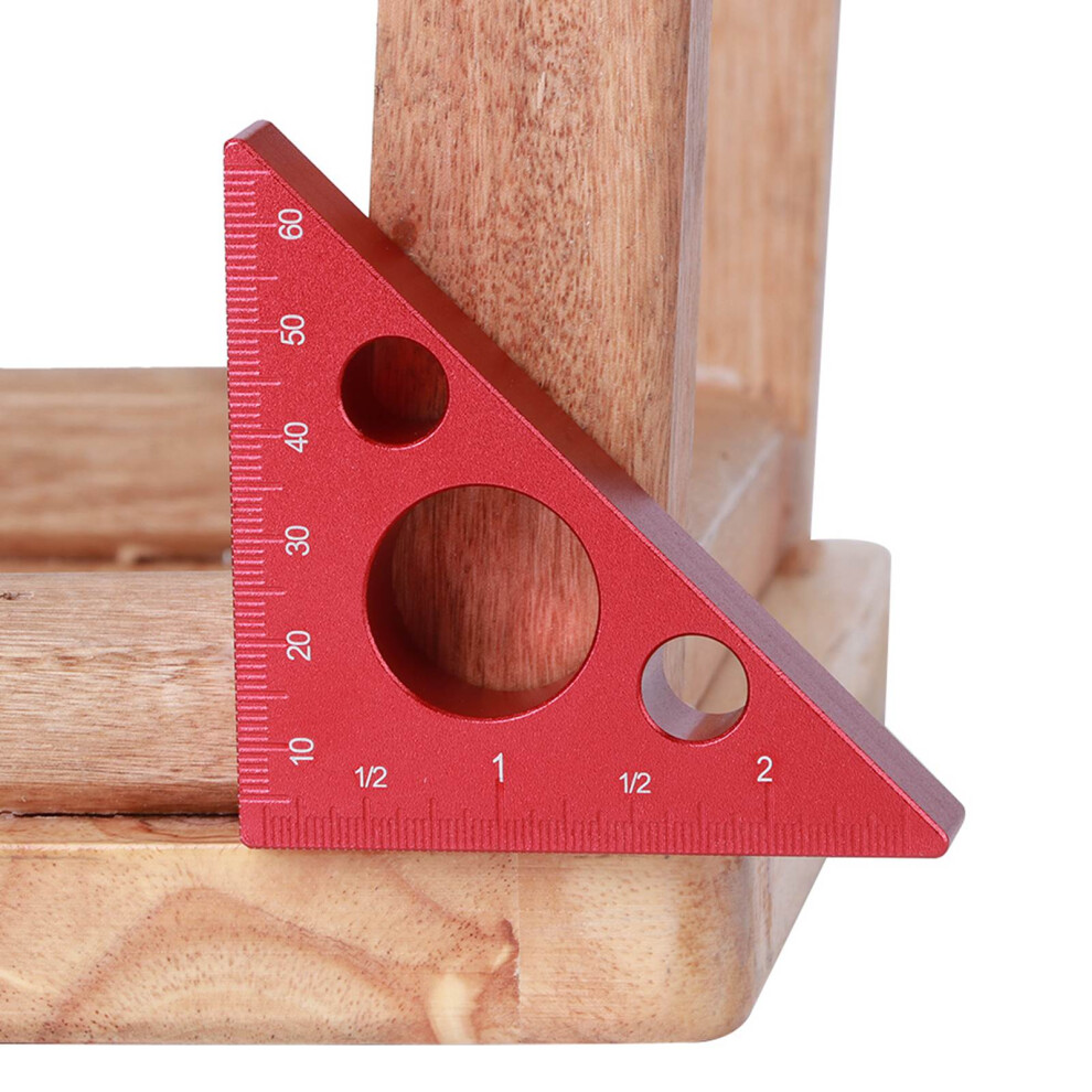 2-Inch Aluminium Triangle Square Ruler