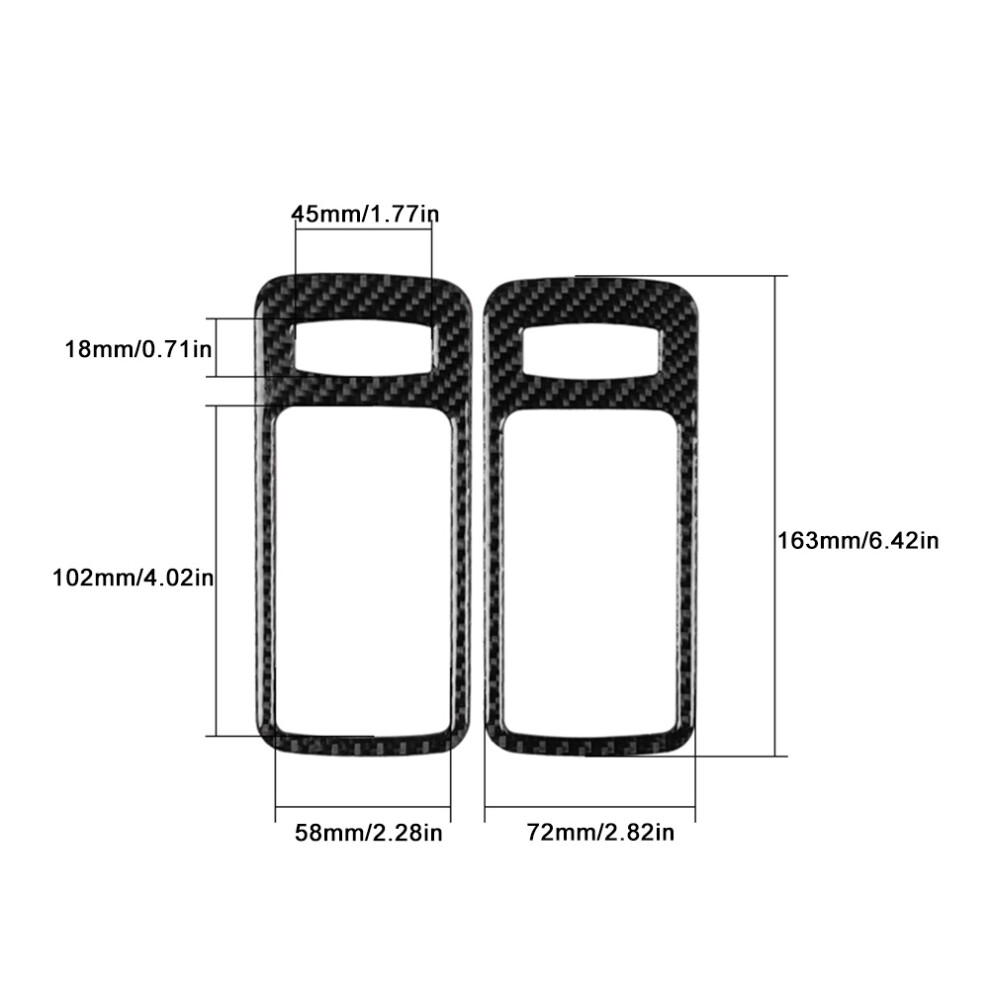 Carbon Fibre Door Handle Frames - Mustang 7790334051504