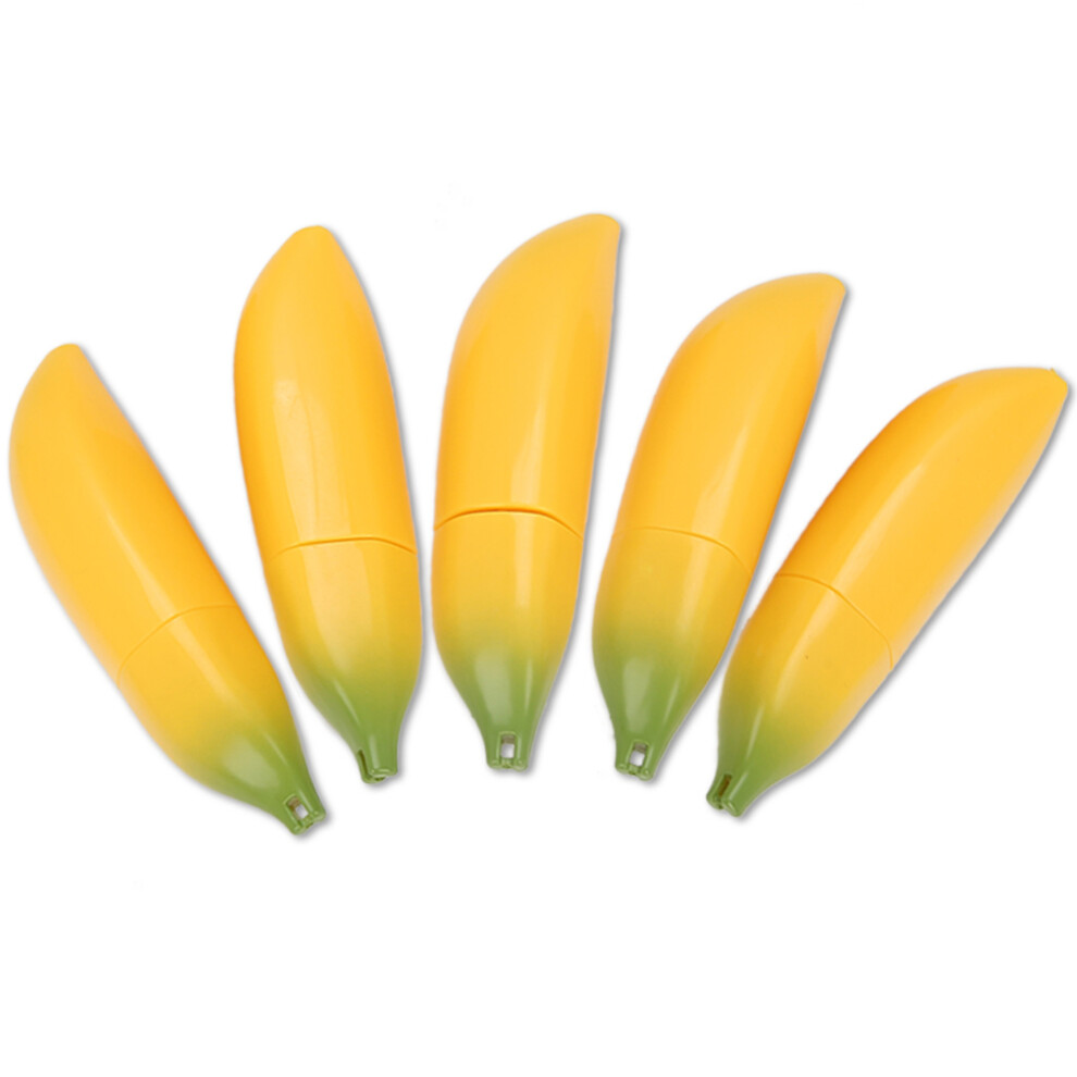 Empty Lipstick Tubes 5pcs Banana Shaped Lip Balm Containers 12.1mm Well