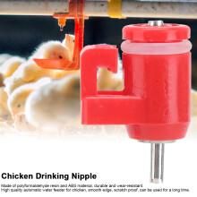 20Pcs Poultry Chicken Water Nipple Feeder ABS Polyformaldehyde 2.2x1.3x3.4cm