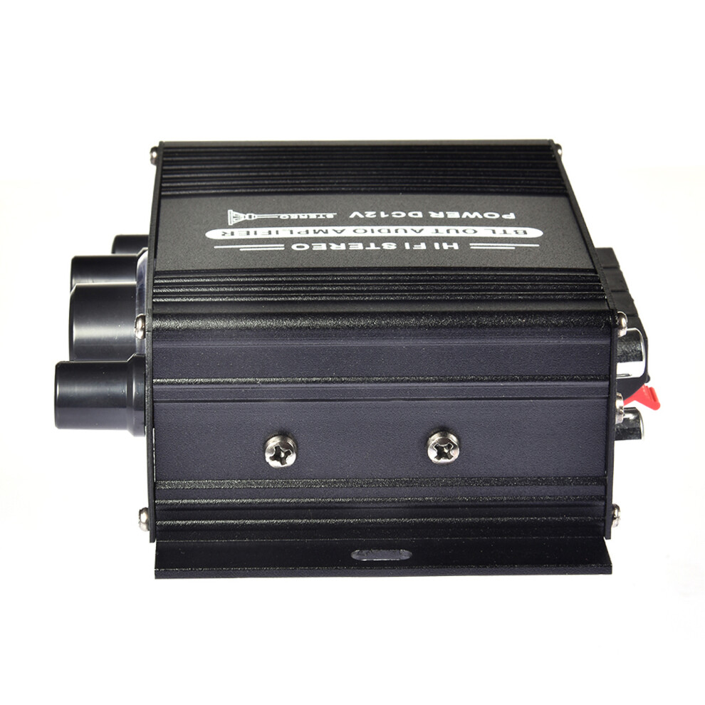 Dc12v Mini Hifi Car Stereo Amplifier Ak170/Ak370, 20W + 20W, Black 3711392365819