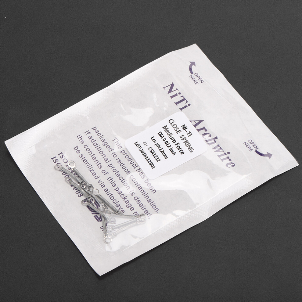 10pcs NITI Orthodontic Coil Spring 0.012x12mm Dental Accessory