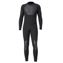 Unisex 3mm Neoprene One Piece Swim Suit Black