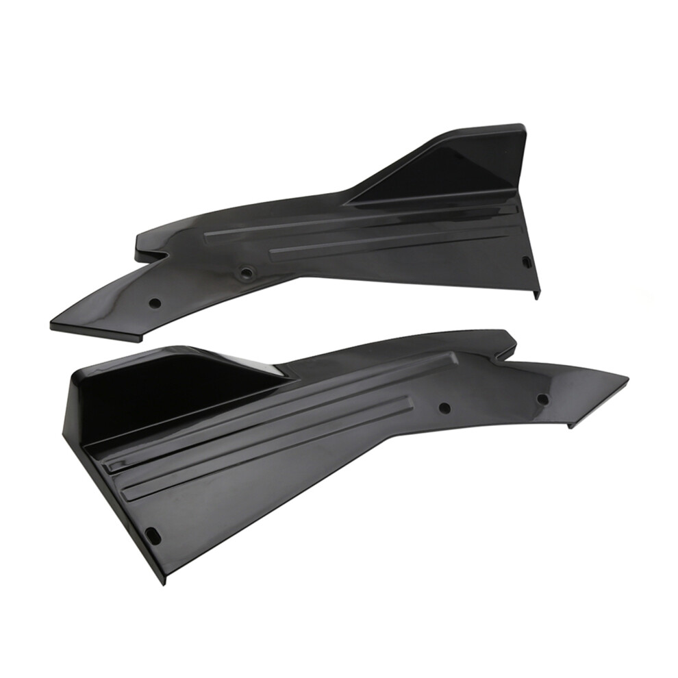 Universal Rear Bumper Lip Splitter Fins Body Lip Spoiler 521812Cm Black 8011392365785