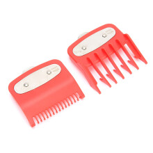 2pcs Red Limit Combs for WAHL Hair Clippers, 1.5mm & 4.5mm