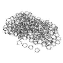 Heavy Duty 8mm Metal Eyelets Grommet Kit for Shoes Bags Clothing Silver