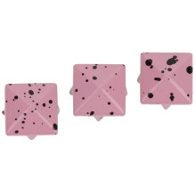 Clothing & Bag Decor Rivets 200pcs Metal Pyramid Studs 10mm Pink/Black