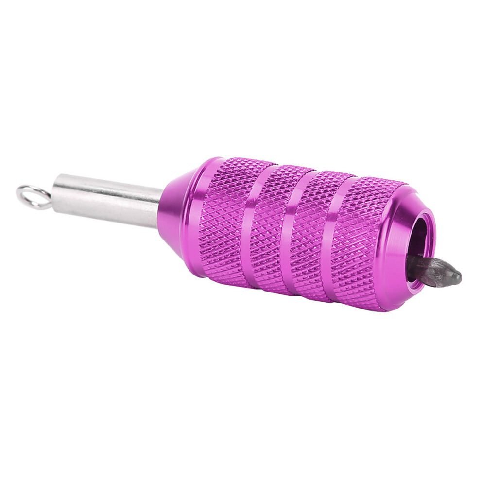 Purple 25Mm Aluminum Alloy Tattoo Grip For Cartridge Needles,