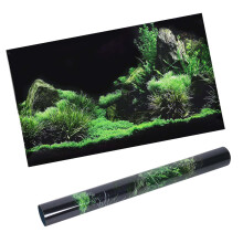 Aquarium Seafloor Water Grass Background PVC Sticker 61x40cm