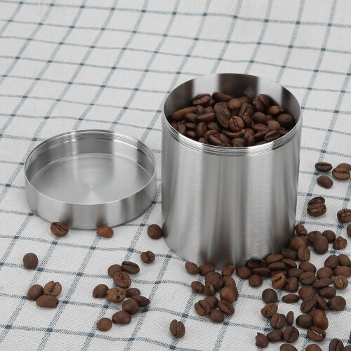 400ml Stainless Steel Tea Canister - Compact Kitchen Storage Organizer