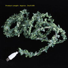 LED Fairy String Lights 3m USB Rattan Warm White Indoor Xmas Party Decor