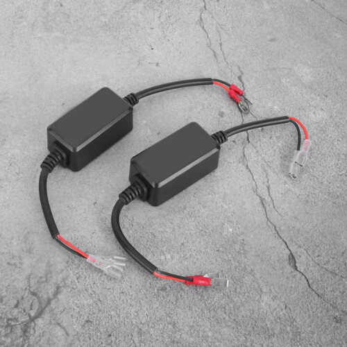 H1/H3 Auto LED Headlight Error Free Canceller Anti Flicker Resistor, 12V-14V 2