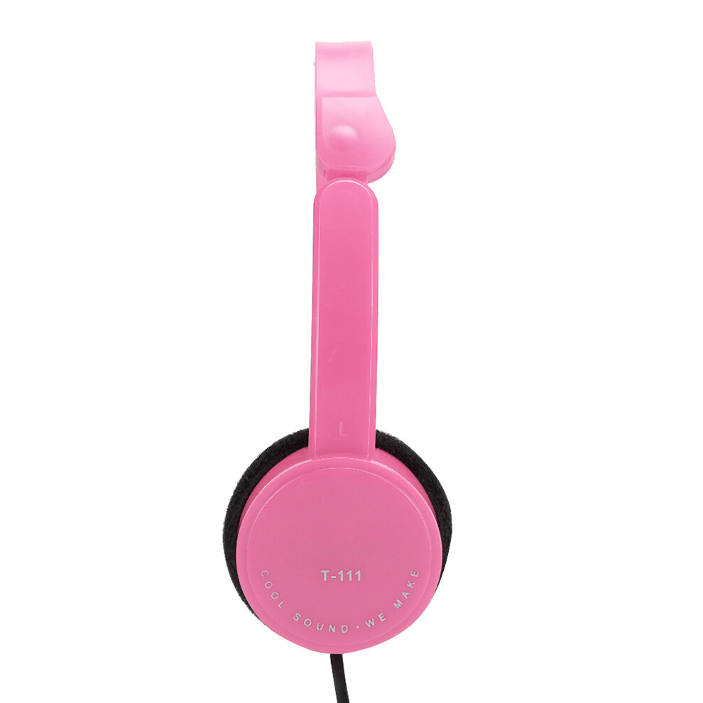 Foldable Wired Kids Headset With Mic, 3.5Mm, 1.1M Pink 3611392650475