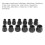 13Pcs Impact Socket Set Chrome Vanadium 6.4mm-19mm for Wrench Pliers 3
