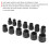 13Pcs Impact Socket Set Chrome Vanadium 6.4mm-19mm for Wrench Pliers 4