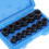 13Pcs Impact Socket Set Chrome Vanadium 6.4mm-19mm for Wrench Pliers 13