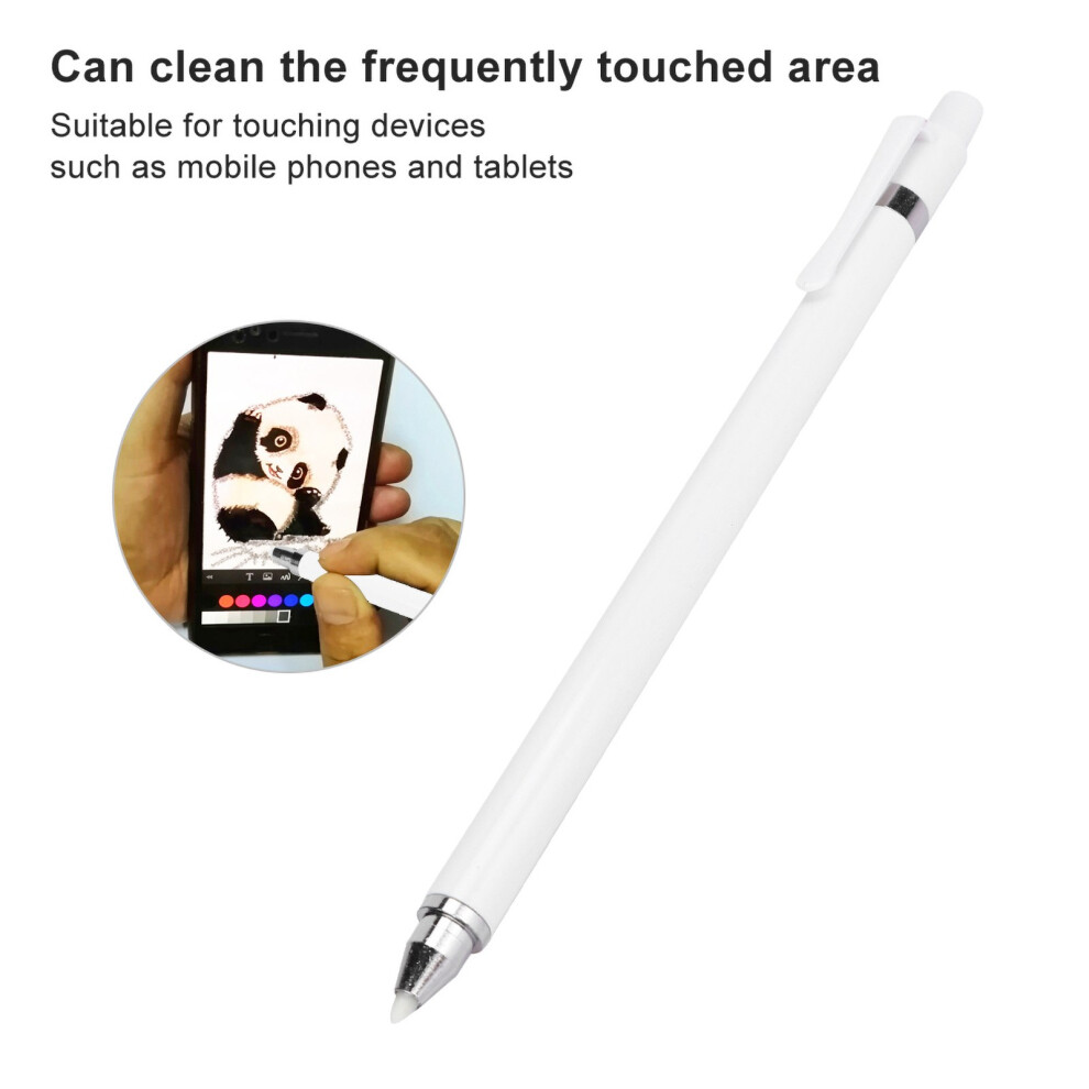 Premium Nonrechargeable Stylus For Tablet & Phone Doublehead Universal White 7621392370552