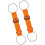 Ceintures à bagages réglables, 2 pièces, pour garder les-Orange 1