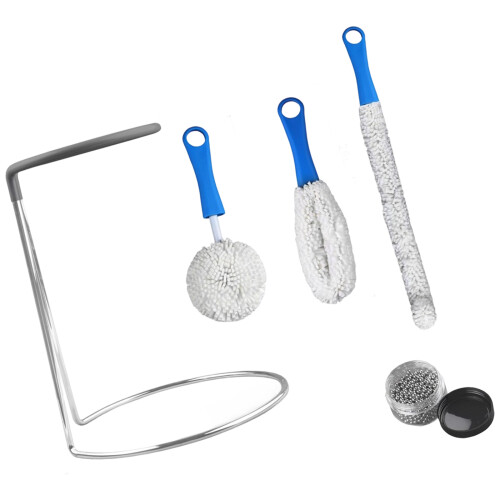Sponge Brushes And Wine Decanter Holder For Deep Cleaning Wine