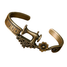 Portable Alloy Sewing Charm Bracelet With Unique Artistic Appeal