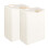 Extra Big Cotton Linen Clothes Storage Basket For-L Black 2