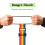 2Pcs Practical Polyester Luggage Attachment-rainbow colors 7