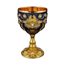 Premium 30ml Alcohols Tasting Glass In Antique-gold dark blue