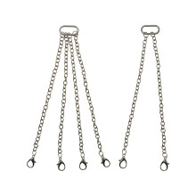 Iron Hook Chain Metal Trailer Chain and Tow Hook-Silver 12cm