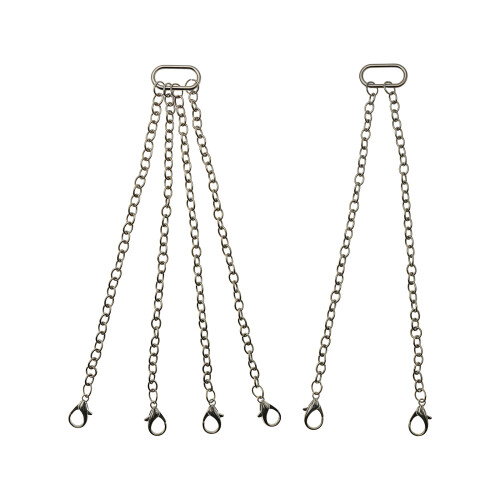 Iron Hook Chain Metal Trailer Chain and Tow Hook-Silver 12cm