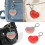 Chic Portable Hair Comb Keychain Accessory Great Gift For-Blue 3