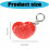 Chic Portable Hair Comb Keychain Accessory Great Gift For-Blue 4