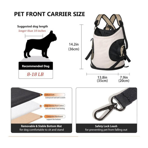 Freeing Hand Chest Mounted Dog Cats Backpacks Durability 2