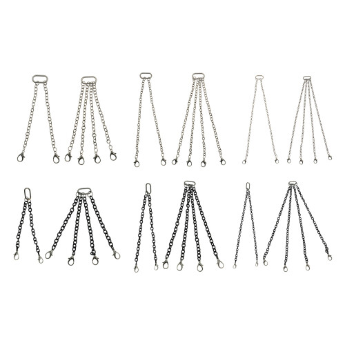 Iron Hook Chain Metal Trailer Chain and Tow Hook-Silver 12cm 1