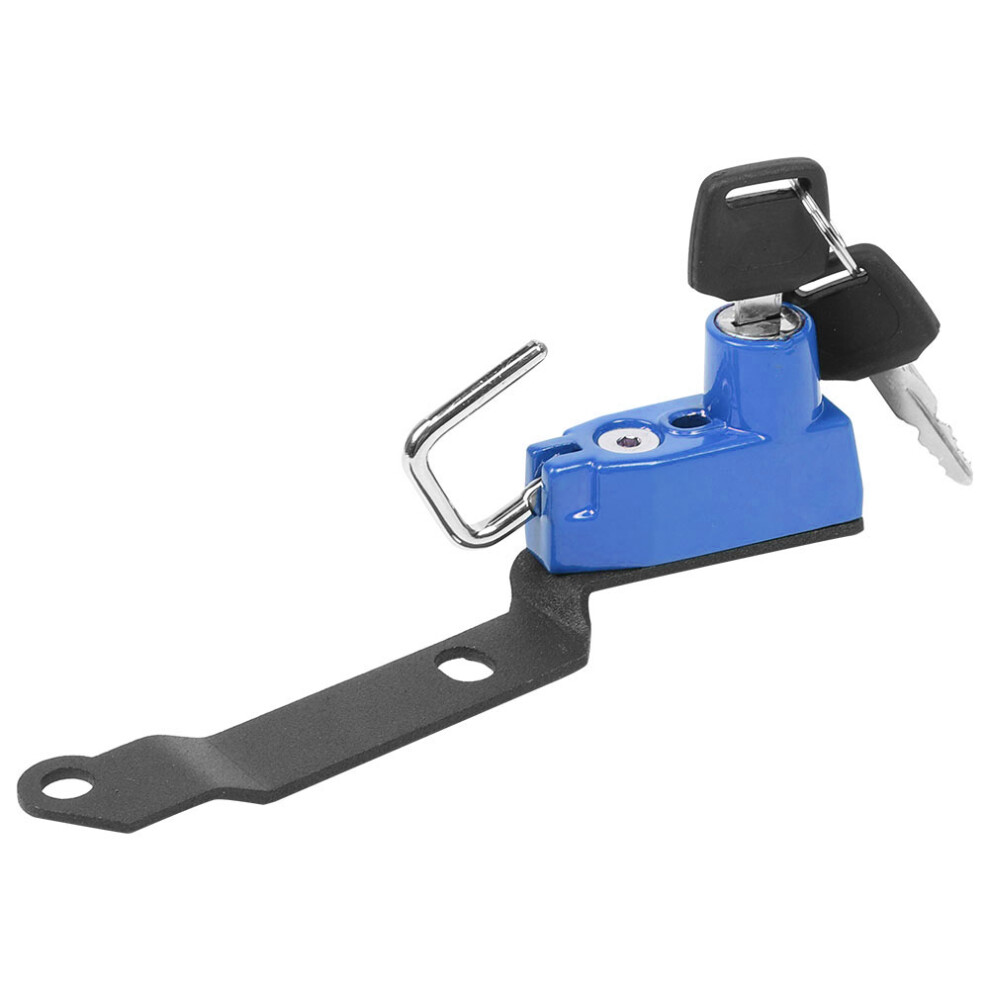 Aluminum Helmet Lock For Yamaha Mt25 R25 R3 2014-2019 Blue 8041392371646
