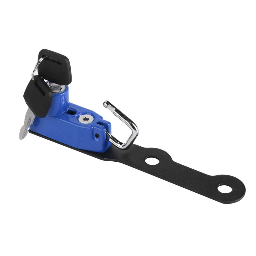 Motorcycle Aluminum Helmet Lock Mount For Yamaha Mt-10/Fz-10 2016 Blue 7651392651689