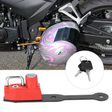 Motorcycle Helmet Lock Left Fit for CBR400R 2016+ CBR500R CB500F 2013+ (Red)