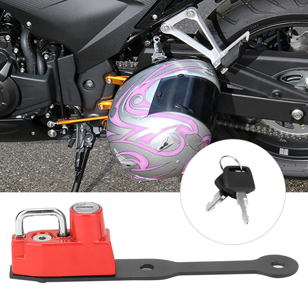 Motorcycle Helmet Lock Left Fit For Cbr400r 2016+ Cbr500r Cb500f 2013+ (Red) Red 5021392651811
