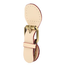 Cow Split Leather Bronze Bag Hardware Buckle Lock 1Pc DIY Fittings (Natural)