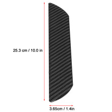 Car Door Sill Protector Carbon Fiber Pedal Trim Accessory 3.65x25.3cm