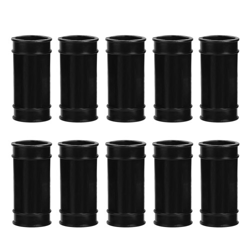Plastic Livestock Water Pipe Adapters 10pcs for Poultry Drinking System Black 1