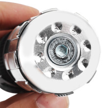 Universal 22mm Silver CNC Aluminum Motorcycle Hand Grips Non-Slip Accessory