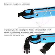 Multifunction Men & Women Running Waist Bag Sky Blue Free Size Neoprene Sports Pouch
