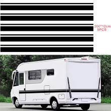 Car Vinyl Stripes Graphics for Caravan RV Camper Van 2 Side Decals Sticker