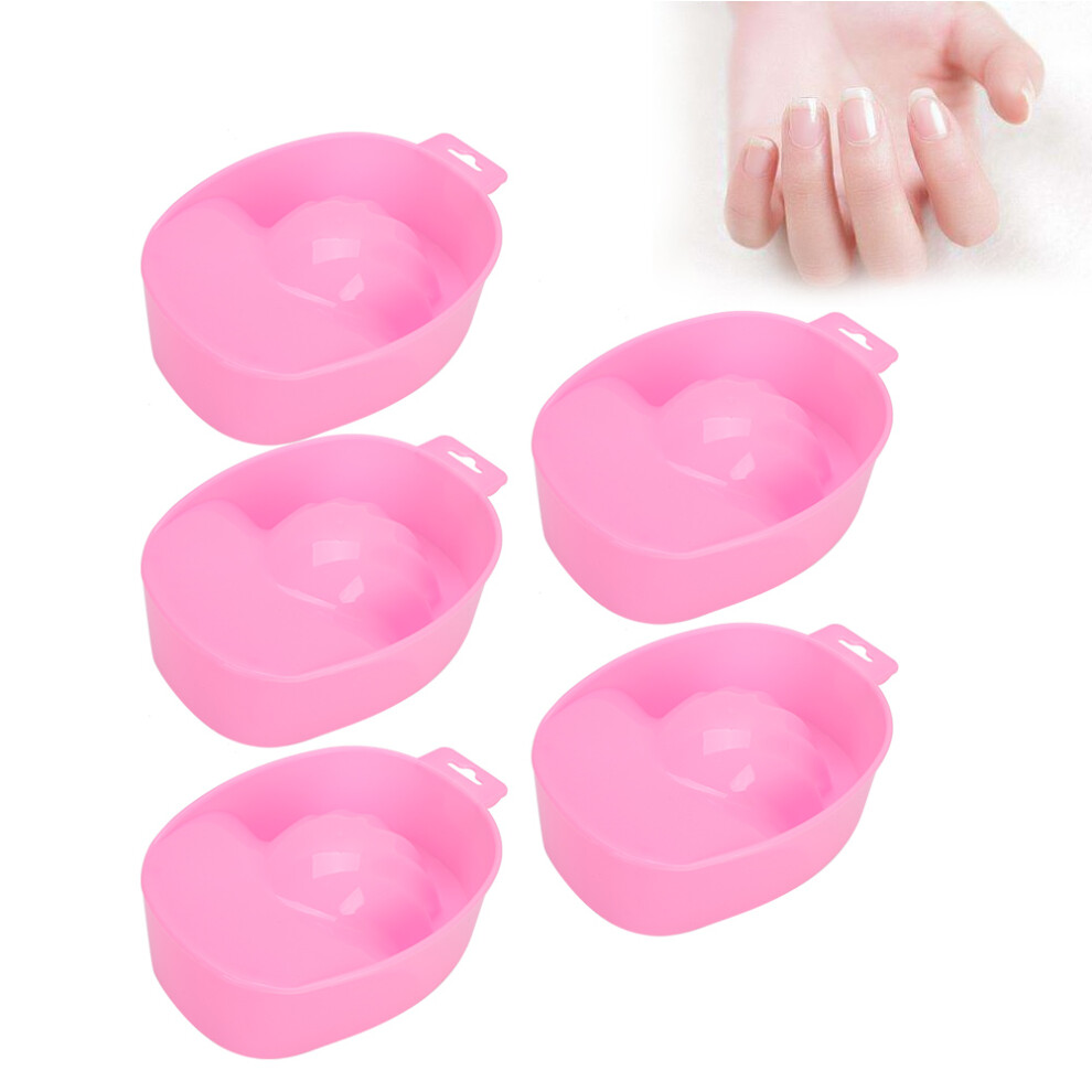 Nail Polish Removal Bowls 5 pcs Manicure Spa Soaking Tray for Gel Nail Art