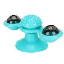 Blue 16cm Cat Puzzle Windmill Toy with Sucker for Fun & Bonding