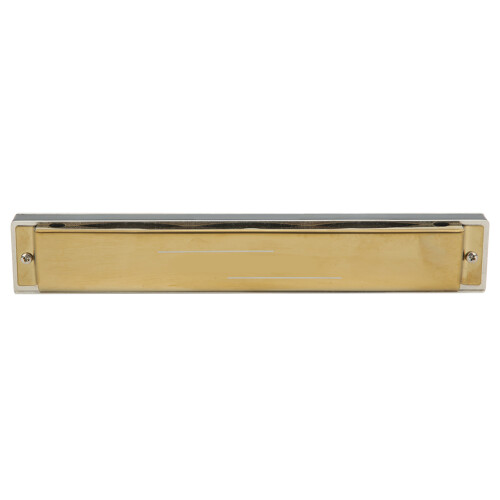 24-Hole Diatonic Harmonica KS-24P in Gold/Black C Key, Beginner Friendly 2
