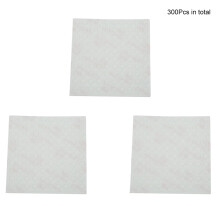 300 Silikon-Fußpads transparent 2,4x0,8 Zoll
